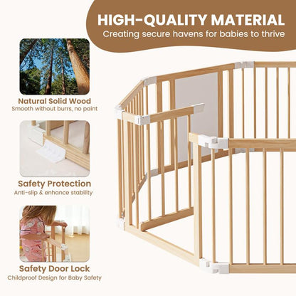 GrowUp™ Wooden Playpen