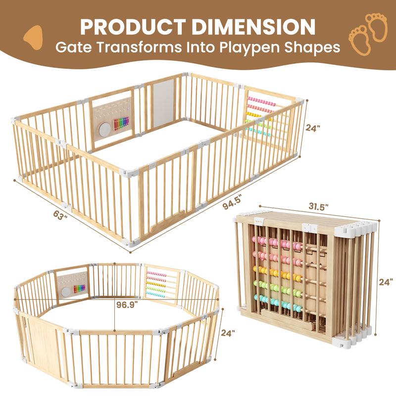 GrowUp™ Wooden Playpen